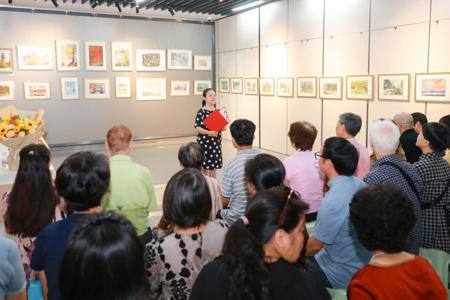 2026世界杯官方合作网站老年大学顺利举办水彩班学员作品展